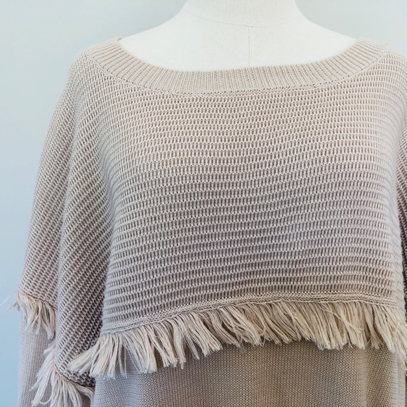 Plus Size 2X Pullover Sweater Beige GRACE AND KARMA Long Sleeves NWOT - Picture 3 of 7